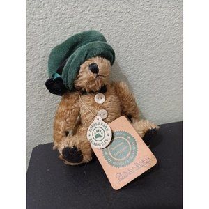 Vintage Boyds Bear Blanche 1996 Bearwear The Archive Collection Green Velvet Hat